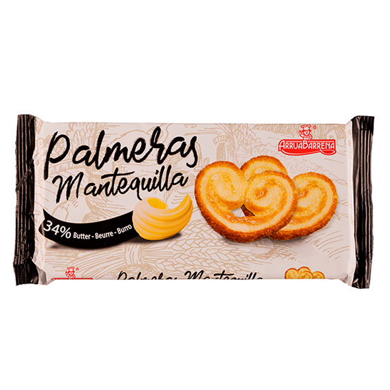 Palmeras mantequilla 130 gr.